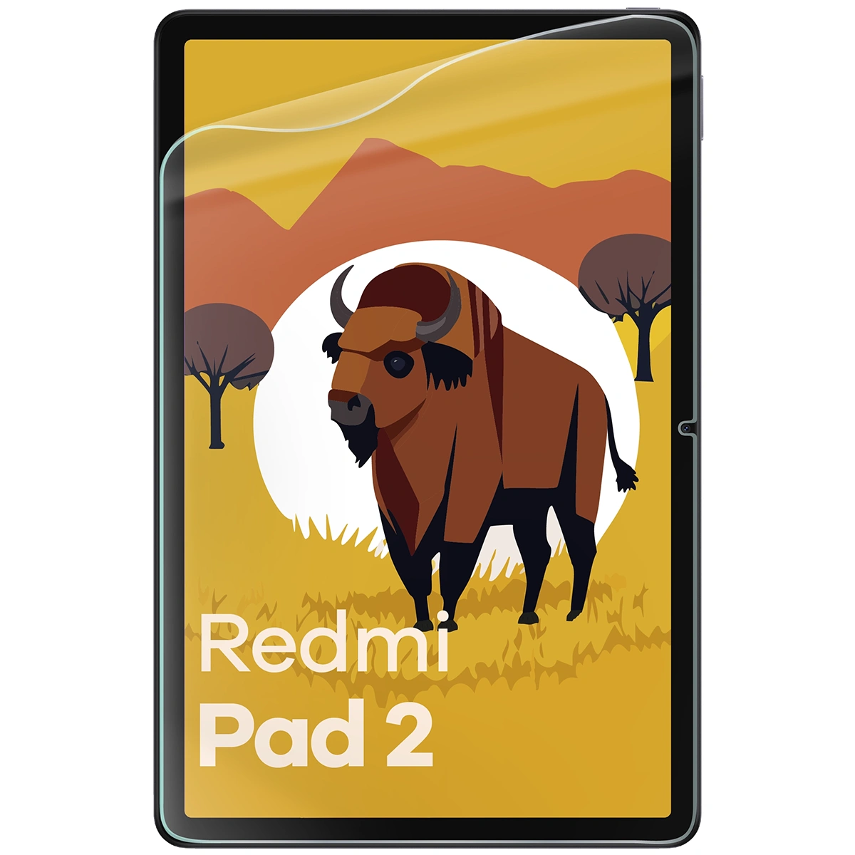 Folia hydrożelowa na ekran Bizon Film Tab Papirus Duo nałożona na ekran tabletu do Xiaomi Redmi Pad 2